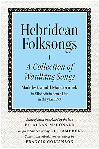 Beispielbild fr Hebridean Folksongs zum Verkauf von Blackwell's