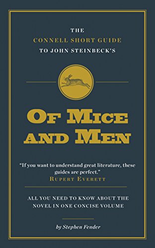 Imagen de archivo de The Connell Short Guide to John Steinbeck's Of Mice and Men a la venta por PBShop.store US