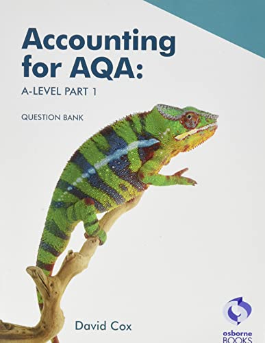 Stock image for Accounting for AQA A level Part 1 - Question Bank for sale by WorldofBooks