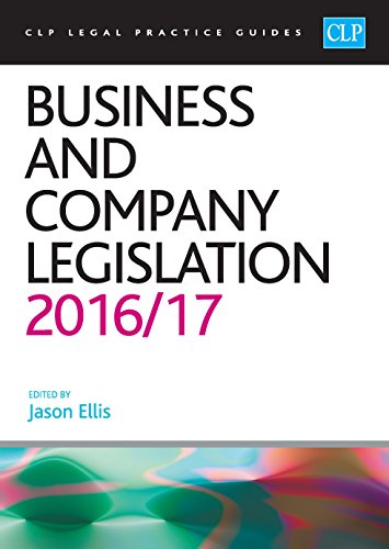 9781911269021: Business and Company Legislation 2016/17 (CLP Legal Practice Guides)