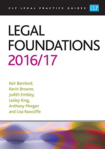 Beispielbild fr Legal Foundations 2016/17 (CLP Legal Practice Guides) zum Verkauf von WorldofBooks