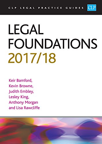 Stock image for Legal Foundations 2017/2018 (CLP Legal Practice Guides) for sale by WorldofBooks