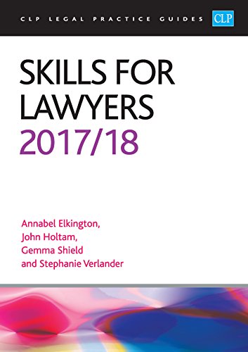 Beispielbild fr Skills for Lawyers 2017/2018 (CLP Legal Practice Guides) zum Verkauf von AwesomeBooks