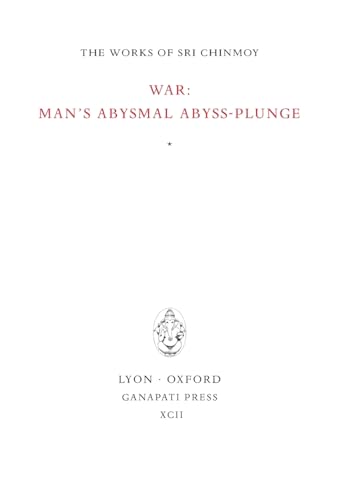 Beispielbild fr War: man's abysmal abyss-plunge zum Verkauf von WorldofBooks