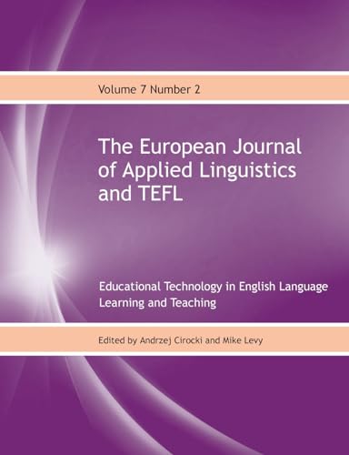 Stock image for The European Journal of Applied Linguistics and TEFL Volume 7 Number 2 for sale by Lucky's Textbooks