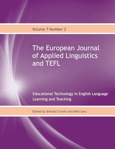 9781911369172: The European Journal of Applied Linguistics and TEFL Volume 7 Number 2