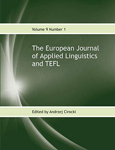 Stock image for The European Journal of Applied Linguistics and TEFL Volume 9 Number 1 for sale by PBShop.store US