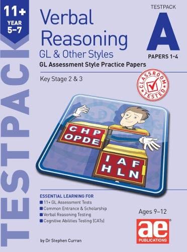 Beispielbild fr 11+ Verbal Reasoning Year 5-7 GL & Other Styles Testpack A Papers 1-4: GL Assessment Style Practice Papers zum Verkauf von AwesomeBooks