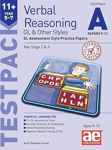 Beispielbild fr 11+ Verbal Reasoning Year 5-7 GL & Other Styles Testpack A Papers 9-12: GL Assessment Style Practice Papers zum Verkauf von WorldofBooks