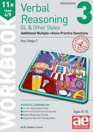 Stock image for 11+ Verbal Reasoning Year 4/5 GL &amp; Other Styles Workbook 3 for sale by Blackwell's