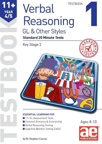 Stock image for 11+ Verbal Reasoning Year 4/5 GL &amp; Other Styles Testbook 1 for sale by Blackwell's