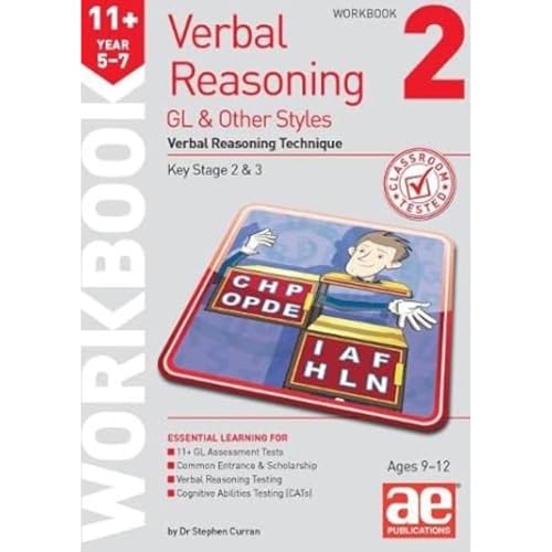 9781911553618: 11+ Verbal Reasoning Year 5-7 GL & Other Styles Workbook 2: Verbal Reasoning Technique