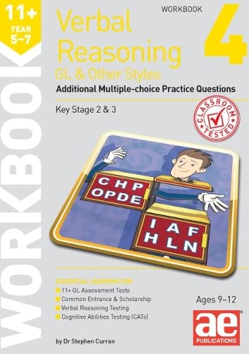 Stock image for 11+ Verbal Reasoning Year 5-7 GL & Other Styles Workbook 4: Additional Multiple-choice Practice Questions for sale by AwesomeBooks