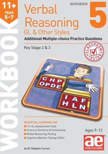 Stock image for 11+ Verbal Reasoning Year 5-7 GL & Other Styles Workbook 5: Additional Multiple-choice Practice Questions for sale by WorldofBooks
