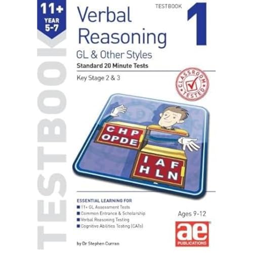 Stock image for 11+ Verbal Reasoning Year 5-7 GL & Other Styles Testbook 1: Standard 20 Minute Tests for sale by WorldofBooks