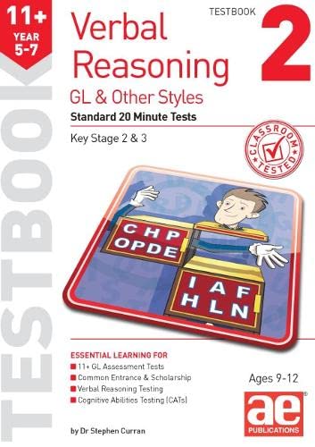 Stock image for 11+ Verbal Reasoning Year 57 GL &amp; Other Styles Testbook 2 for sale by Blackwell's