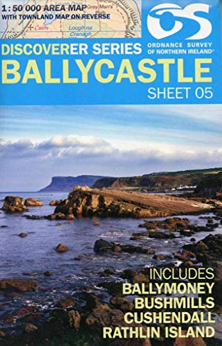 Stock image for Ballycastle Map | Ballymoney, Bushmills, Cushendall & Rathlin Island | Ordnance Survey of Northern Ireland | OSNI Discoverer Series 5 | Northern Ireland | Walks | Hiking | Maps | Adventure for sale by WorldofBooks