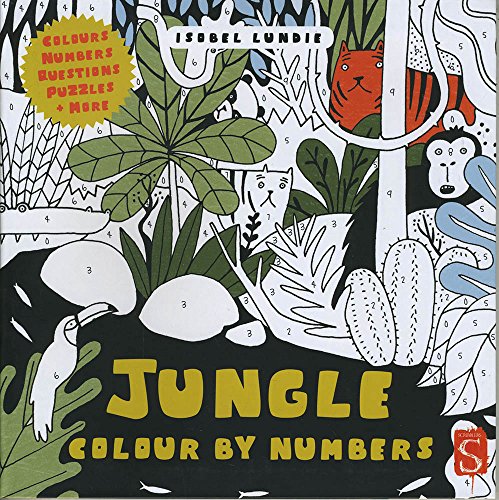 Stock image for Colour By Numbers: Jungle for sale by Hay-on-Wye Booksellers