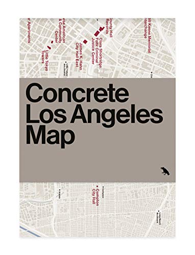 Stock image for Concrete Los Angeles Map: Guide to Concrete and Brutalist Architecture in LA for sale by Books From California