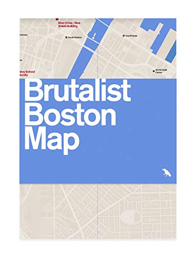 Stock image for Brutalist Boston Map: Guide to Brutalist Architecture in Boston (Blue Crow Media Architecture Maps) for sale by Books From California