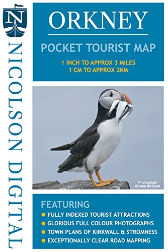 Beispielbild fr Nicolson Orkney Pocket Tourist Map zum Verkauf von GreatBookPrices