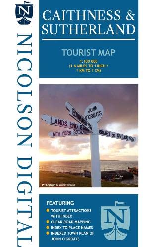 Beispielbild fr Nicolson Caithness & Sutherland Tourist Map zum Verkauf von Revaluation Books
