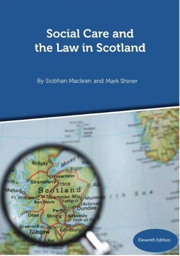 Stock image for Social Care And The Law In Scotland 11 Revised edition for sale by GreatBookPrices