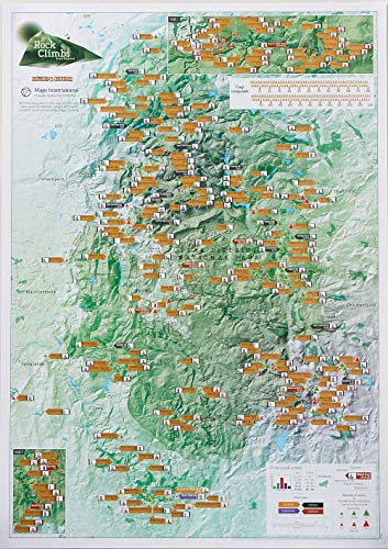 Beispielbild fr Rock Climbs Peak District Scratch Map: Collect & Scratch Map zum Verkauf von Monster Bookshop