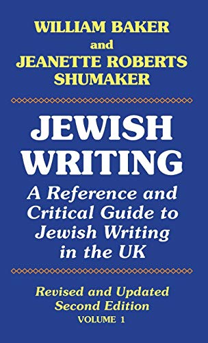 Beispielbild fr Jewish Writing : A Reference and Critical Guide to Jewish Writing in the UK Vol. 1 zum Verkauf von Buchpark