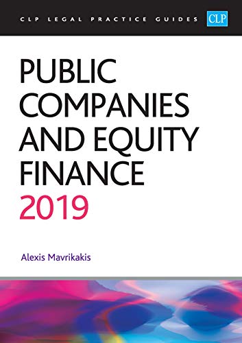Imagen de archivo de Public Companies and Equity Finance 2019 (CLP Legal Practice Guides) a la venta por WorldofBooks