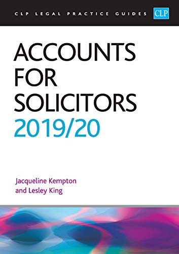 Imagen de archivo de Accounts for Solicitors 2019/2020 (CLP Legal Practice Guides) a la venta por WorldofBooks