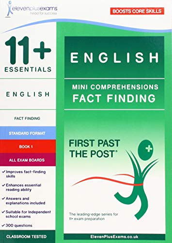Beispielbild fr 11+ Essentials English: Mini-Comprehensions Fact-Finding Book 1 (First Past the Post) zum Verkauf von AwesomeBooks
