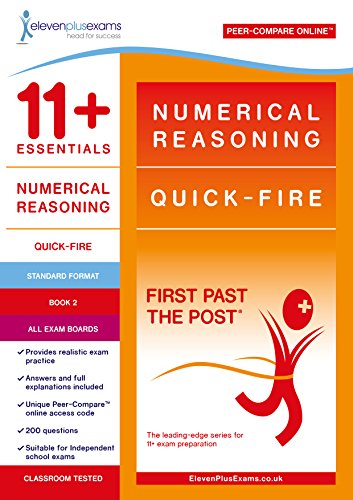 Beispielbild fr 11+ Essentials Numerical Reasoning: Quick-fire Book 2 (First Past the Post) zum Verkauf von WorldofBooks