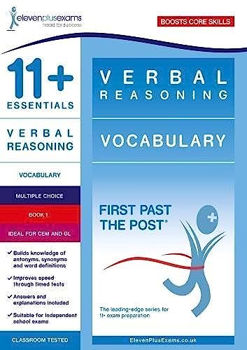 Beispielbild fr 11+ Essentials Verbal Reasoning: Vocabulary Book 1: First Past the Post zum Verkauf von WorldofBooks