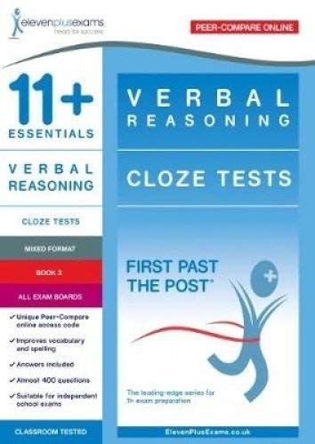 Beispielbild fr 11+ Essentials Verbal Reasoning: Cloze Tests Book 3 (First Past the Post) zum Verkauf von WorldofBooks