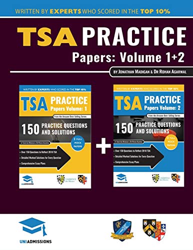 Beispielbild fr TSA Practice Papers Volumes One & Two: 6 Full Mock Papers, 300 Questions in the style of the TSA, Detailed Worked Solutions for Every Question, Thinking Skills Assessment, Oxford UniAdmissions zum Verkauf von medimops