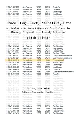 Immagine dell'editore per Trace, Log, Text, Narrative, Data: An Analysis Pattern Reference for Information Mining, Diagnostics, Anomaly Detection, Fifth Edition venduto da Ria Christie Collections
