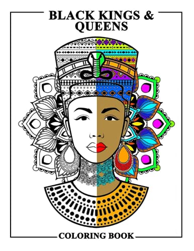 Stock image for Black Kings and Queens Coloring Book: Adult Colouring Fun Stress Relief Relaxation and Escape (Color In Fun) for sale by GF Books, Inc.