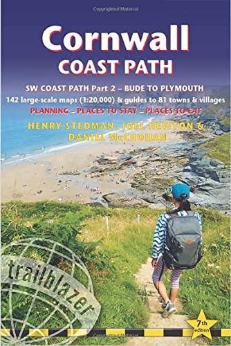 Stock image for Cornwall Coast Path: Sw Coast Path - Bude to Plymouth Includes 142 Large-scale Walking Maps 1:20,000 & Guides to 81 Towns and Villages - Planning, Places to Stay, Places t for sale by Revaluation Books