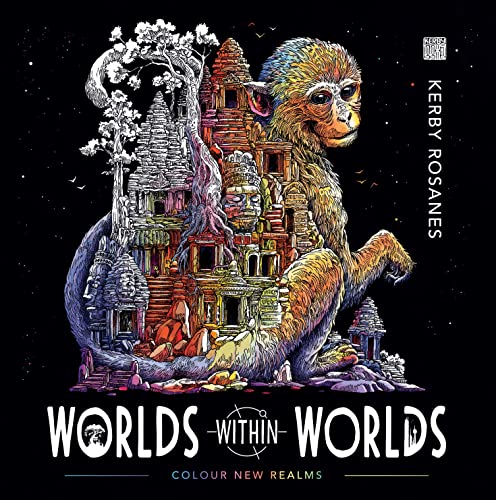 Stock image for Worlds Within Worlds: Colour New Realms (Colouring Book) for sale by AwesomeBooks
