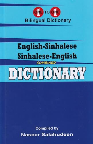Beispielbild fr English-Sinhalese & Sinhalese-English One-To-One Dictionary 2 ed zum Verkauf von GreatBookPrices