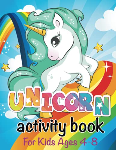 Stock image for Unicorn Activity Book For Kids Ages 4-8: A children's coloring book and activity pages. Mazes, Puzzles, Word Searches & More. for sale by Books Unplugged