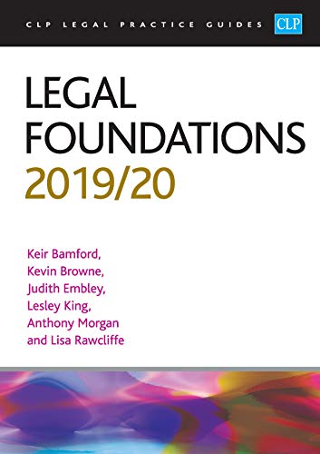 Stock image for Legal Foundations 2019/2020 (CLP Legal Practice Guides) for sale by WorldofBooks
