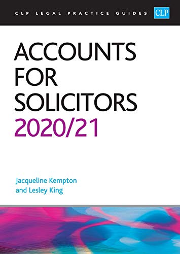 Beispielbild fr Accounts for Solicitors: Legal Practice Course Guides zum Verkauf von Anybook.com