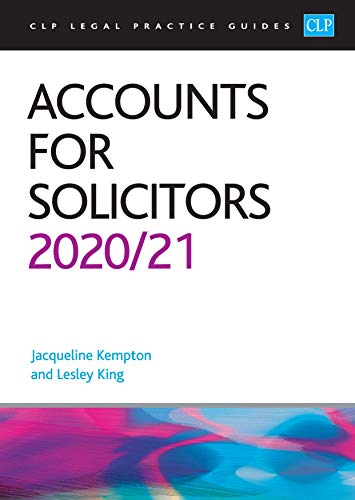 9781913226336: Accounts for Solicitors 2020/2021: Legal Practice Course Guides (LPC)