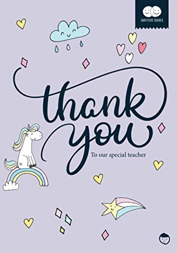 Beispielbild fr Thank You to our Special Teacher: A Gratitude Book for Students to Teachers (Unicorn Motif) (Gratitude Diaries) zum Verkauf von Revaluation Books