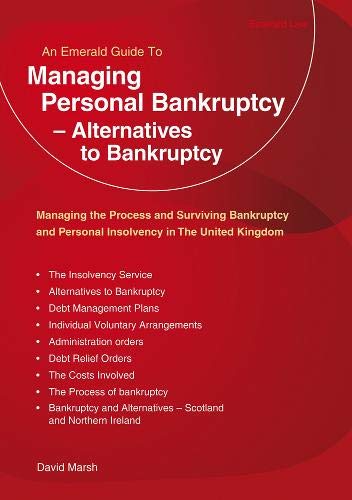 Beispielbild fr Managing Personal Bankruptcy and Alternatives to Bankruptcy in the United Kingdom zum Verkauf von Blackwell's