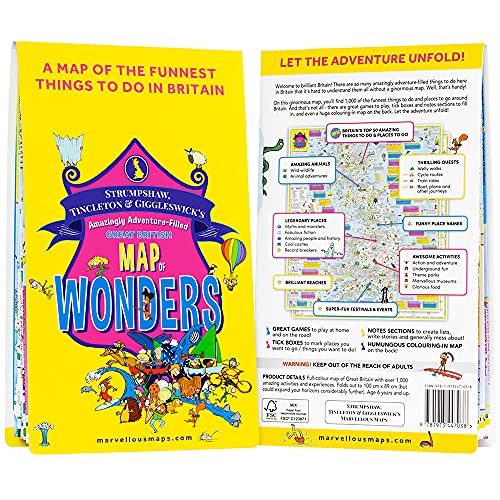 Stock image for ST&G's Amazingly Adventure-Filled Great British Map of Wonders for sale by AwesomeBooks