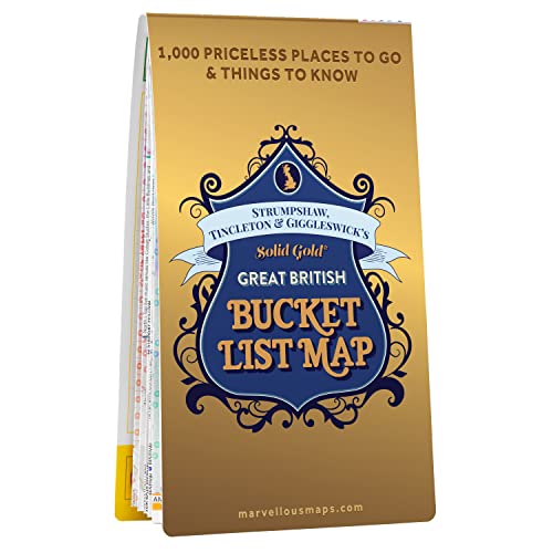 Stock image for Great British Bucket List Map | Culture & Heritage | Marvellous Maps | Adventure | Long Distance Routes | Historical for sale by Revaluation Books