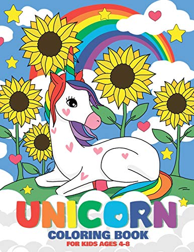 Imagen de archivo de Unicorn Coloring Book: A Unicorn Coloring Activity Book For Kids Ages 4-8 (US Edition) a la venta por Books Unplugged